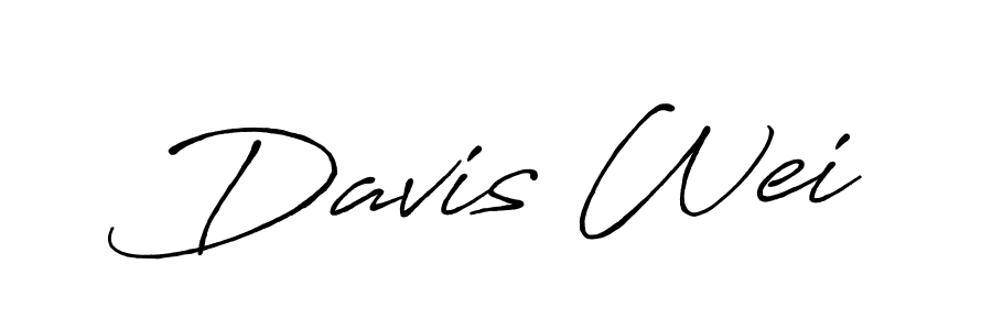 Also we have Davis Wei name is the best signature style. Create professional handwritten signature collection using Antro_Vectra_Bolder autograph style. Davis Wei signature style 7 images and pictures png