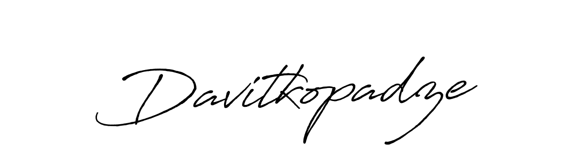You should practise on your own different ways (Antro_Vectra_Bolder) to write your name (Davitkopadze) in signature. don't let someone else do it for you. Davitkopadze signature style 7 images and pictures png