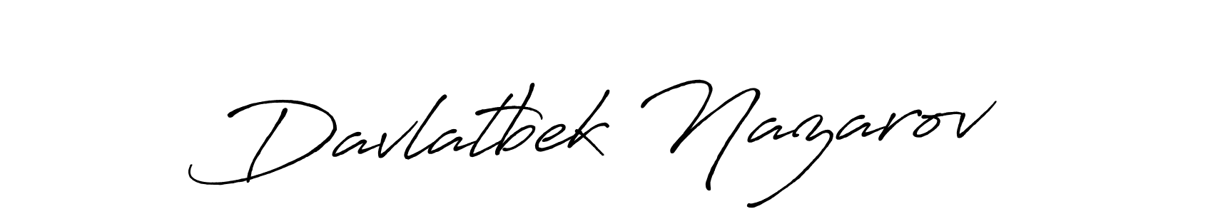 How to make Davlatbek Nazarov name signature. Use Antro_Vectra_Bolder style for creating short signs online. This is the latest handwritten sign. Davlatbek Nazarov signature style 7 images and pictures png