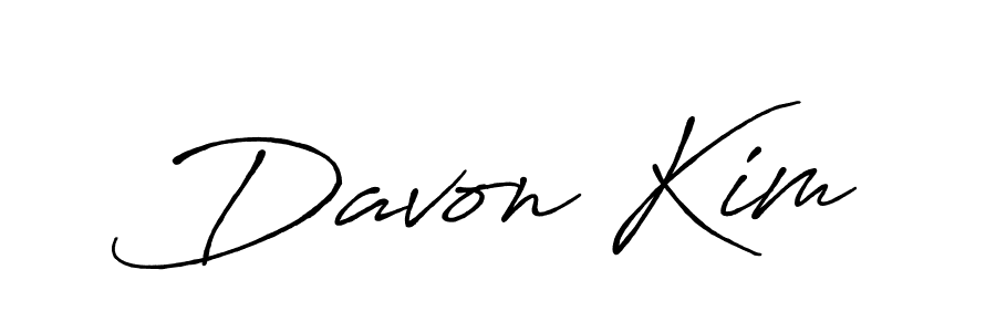 Use a signature maker to create a handwritten signature online. With this signature software, you can design (Antro_Vectra_Bolder) your own signature for name Davon Kim. Davon Kim signature style 7 images and pictures png