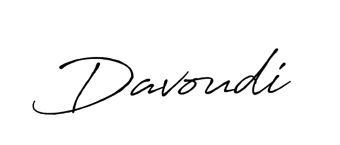 Davoudi stylish signature style. Best Handwritten Sign (Antro_Vectra_Bolder) for my name. Handwritten Signature Collection Ideas for my name Davoudi. Davoudi signature style 7 images and pictures png