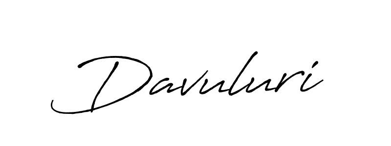 How to make Davuluri name signature. Use Antro_Vectra_Bolder style for creating short signs online. This is the latest handwritten sign. Davuluri signature style 7 images and pictures png