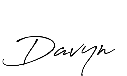 Also You can easily find your signature by using the search form. We will create Davyn name handwritten signature images for you free of cost using Antro_Vectra_Bolder sign style. Davyn signature style 7 images and pictures png