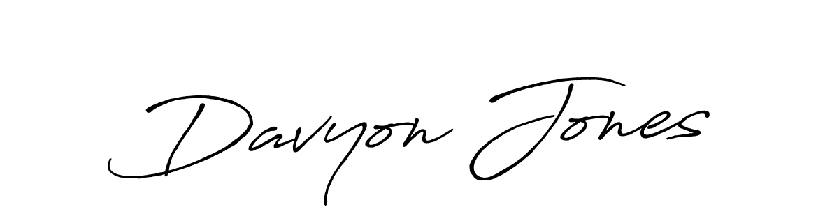 Also You can easily find your signature by using the search form. We will create Davyon Jones name handwritten signature images for you free of cost using Antro_Vectra_Bolder sign style. Davyon Jones signature style 7 images and pictures png