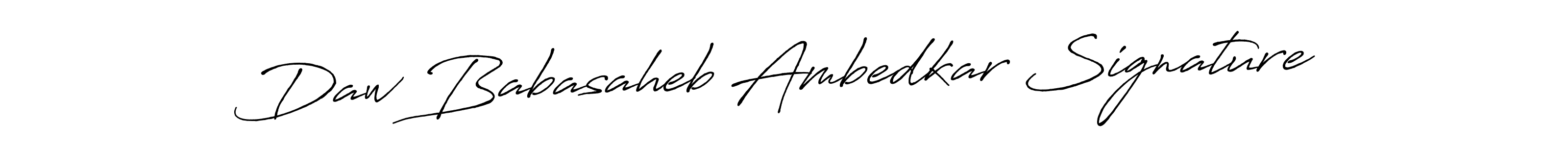 Create a beautiful signature design for name Daw Babasaheb Ambedkar Signature. With this signature (Antro_Vectra_Bolder) fonts, you can make a handwritten signature for free. Daw Babasaheb Ambedkar Signature signature style 7 images and pictures png