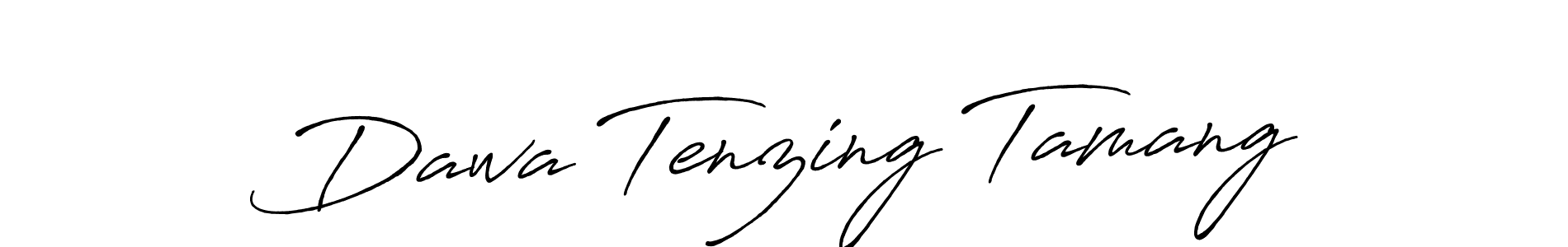 Also we have Dawa Tenzing Tamang name is the best signature style. Create professional handwritten signature collection using Antro_Vectra_Bolder autograph style. Dawa Tenzing Tamang signature style 7 images and pictures png