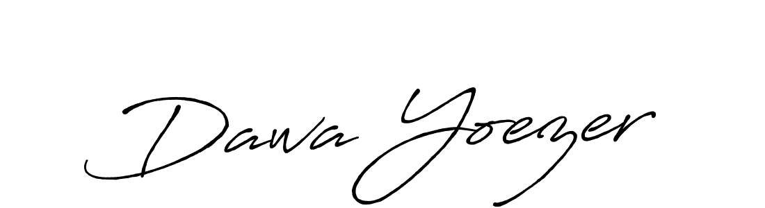 Use a signature maker to create a handwritten signature online. With this signature software, you can design (Antro_Vectra_Bolder) your own signature for name Dawa Yoezer. Dawa Yoezer signature style 7 images and pictures png