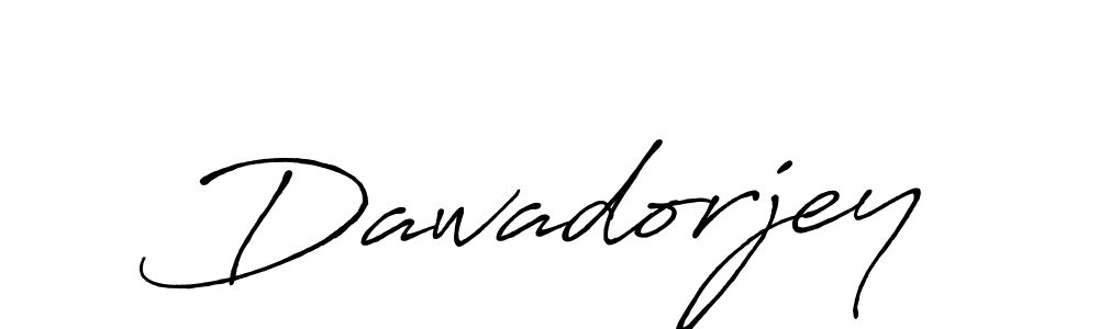 Use a signature maker to create a handwritten signature online. With this signature software, you can design (Antro_Vectra_Bolder) your own signature for name Dawadorjey. Dawadorjey signature style 7 images and pictures png