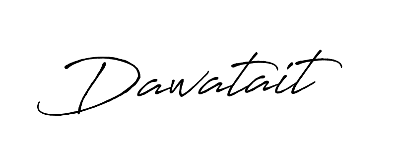 Also we have Dawatait name is the best signature style. Create professional handwritten signature collection using Antro_Vectra_Bolder autograph style. Dawatait signature style 7 images and pictures png