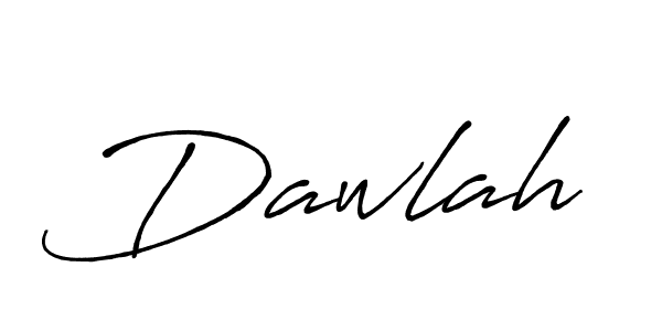 Make a beautiful signature design for name Dawlah. With this signature (Antro_Vectra_Bolder) style, you can create a handwritten signature for free. Dawlah signature style 7 images and pictures png