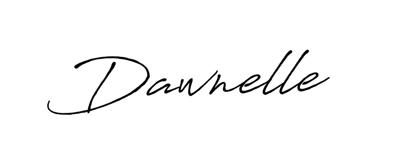 Dawnelle stylish signature style. Best Handwritten Sign (Antro_Vectra_Bolder) for my name. Handwritten Signature Collection Ideas for my name Dawnelle. Dawnelle signature style 7 images and pictures png