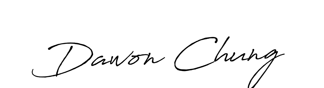 Once you've used our free online signature maker to create your best signature Antro_Vectra_Bolder style, it's time to enjoy all of the benefits that Dawon Chung name signing documents. Dawon Chung signature style 7 images and pictures png