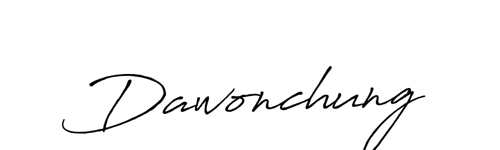Best and Professional Signature Style for Dawonchung. Antro_Vectra_Bolder Best Signature Style Collection. Dawonchung signature style 7 images and pictures png