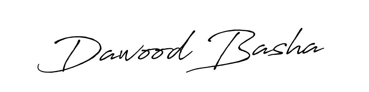 Make a beautiful signature design for name Dawood Basha. With this signature (Antro_Vectra_Bolder) style, you can create a handwritten signature for free. Dawood Basha signature style 7 images and pictures png