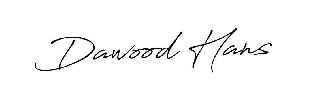 Create a beautiful signature design for name Dawood Hans. With this signature (Antro_Vectra_Bolder) fonts, you can make a handwritten signature for free. Dawood Hans signature style 7 images and pictures png