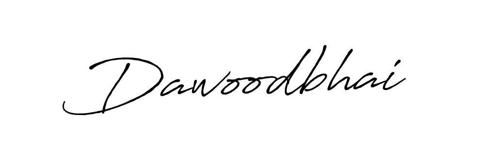 Use a signature maker to create a handwritten signature online. With this signature software, you can design (Antro_Vectra_Bolder) your own signature for name Dawoodbhai. Dawoodbhai signature style 7 images and pictures png