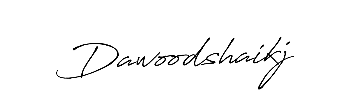 Create a beautiful signature design for name Dawoodshaikj. With this signature (Antro_Vectra_Bolder) fonts, you can make a handwritten signature for free. Dawoodshaikj signature style 7 images and pictures png