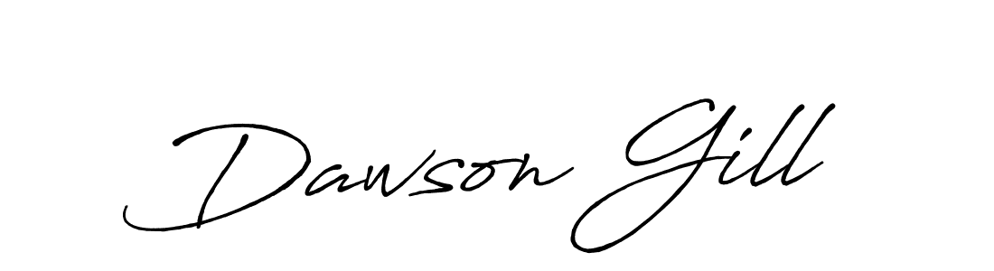 Design your own signature with our free online signature maker. With this signature software, you can create a handwritten (Antro_Vectra_Bolder) signature for name Dawson Gill. Dawson Gill signature style 7 images and pictures png