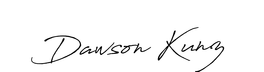 Create a beautiful signature design for name Dawson Kunz. With this signature (Antro_Vectra_Bolder) fonts, you can make a handwritten signature for free. Dawson Kunz signature style 7 images and pictures png