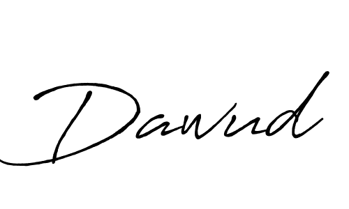 Dawud stylish signature style. Best Handwritten Sign (Antro_Vectra_Bolder) for my name. Handwritten Signature Collection Ideas for my name Dawud. Dawud signature style 7 images and pictures png