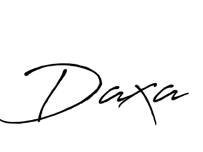 Similarly Antro_Vectra_Bolder is the best handwritten signature design. Signature creator online .You can use it as an online autograph creator for name Daxa. Daxa signature style 7 images and pictures png