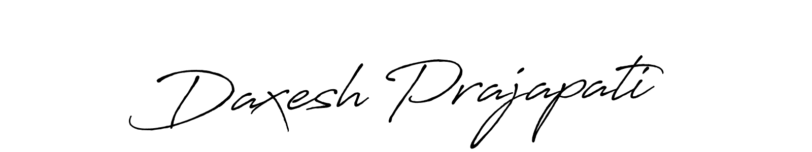 How to make Daxesh Prajapati name signature. Use Antro_Vectra_Bolder style for creating short signs online. This is the latest handwritten sign. Daxesh Prajapati signature style 7 images and pictures png