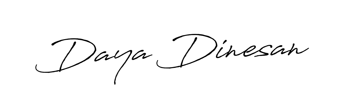 How to make Daya Dinesan name signature. Use Antro_Vectra_Bolder style for creating short signs online. This is the latest handwritten sign. Daya Dinesan signature style 7 images and pictures png