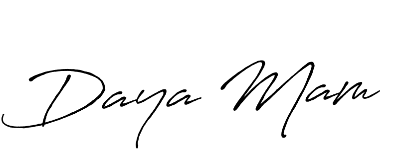 How to make Daya Mam signature? Antro_Vectra_Bolder is a professional autograph style. Create handwritten signature for Daya Mam name. Daya Mam signature style 7 images and pictures png