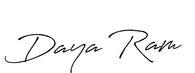 The best way (Antro_Vectra_Bolder) to make a short signature is to pick only two or three words in your name. The name Daya Ram include a total of six letters. For converting this name. Daya Ram signature style 7 images and pictures png