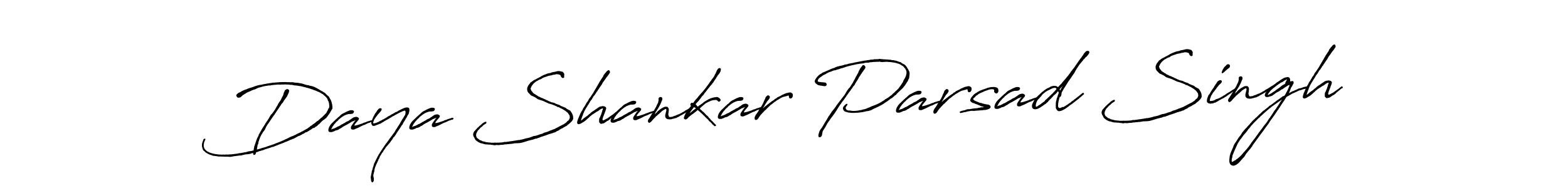 This is the best signature style for the Daya Shankar Parsad Singh name. Also you like these signature font (Antro_Vectra_Bolder). Mix name signature. Daya Shankar Parsad Singh signature style 7 images and pictures png