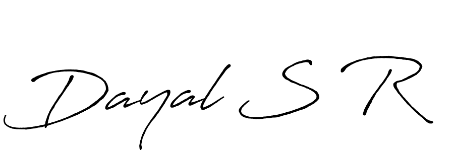 Make a beautiful signature design for name Dayal S R. Use this online signature maker to create a handwritten signature for free. Dayal S R signature style 7 images and pictures png