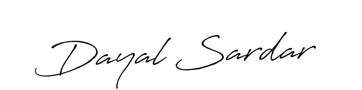 Dayal Sardar stylish signature style. Best Handwritten Sign (Antro_Vectra_Bolder) for my name. Handwritten Signature Collection Ideas for my name Dayal Sardar. Dayal Sardar signature style 7 images and pictures png