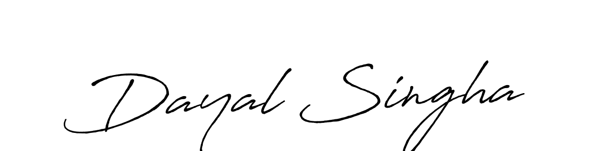 Use a signature maker to create a handwritten signature online. With this signature software, you can design (Antro_Vectra_Bolder) your own signature for name Dayal Singha. Dayal Singha signature style 7 images and pictures png