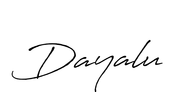 Create a beautiful signature design for name Dayalu. With this signature (Antro_Vectra_Bolder) fonts, you can make a handwritten signature for free. Dayalu signature style 7 images and pictures png