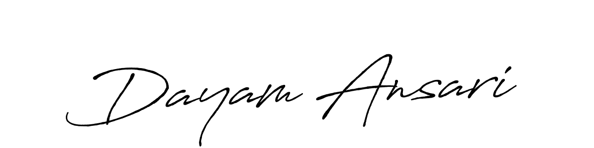 Make a beautiful signature design for name Dayam Ansari. Use this online signature maker to create a handwritten signature for free. Dayam Ansari signature style 7 images and pictures png