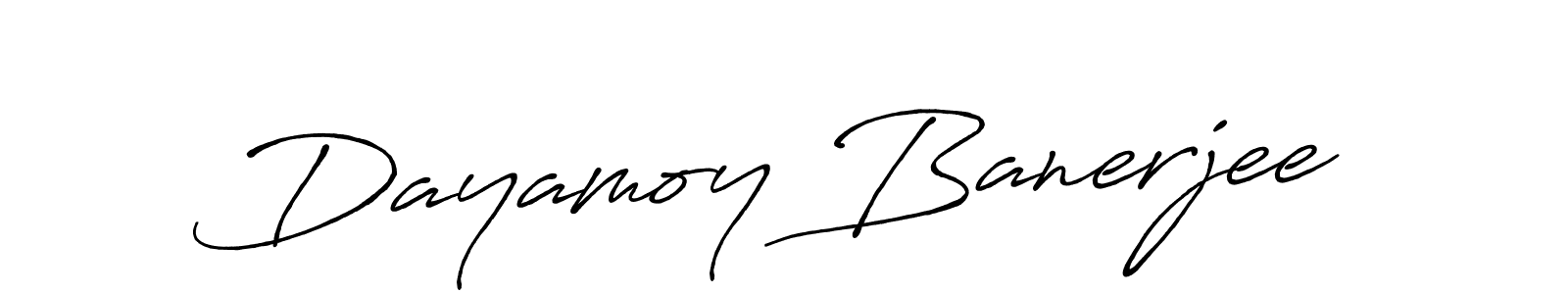 How to make Dayamoy Banerjee signature? Antro_Vectra_Bolder is a professional autograph style. Create handwritten signature for Dayamoy Banerjee name. Dayamoy Banerjee signature style 7 images and pictures png