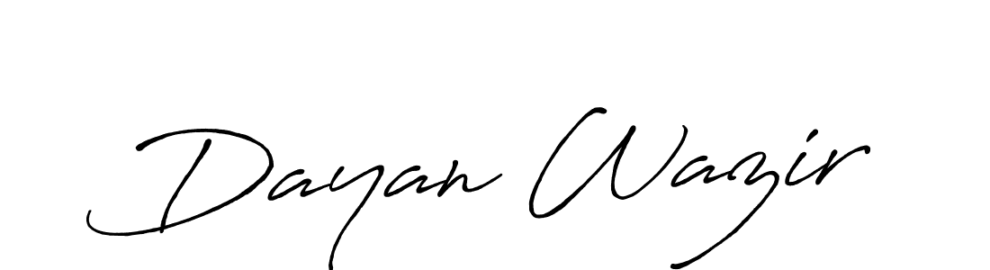 Once you've used our free online signature maker to create your best signature Antro_Vectra_Bolder style, it's time to enjoy all of the benefits that Dayan Wazir name signing documents. Dayan Wazir signature style 7 images and pictures png