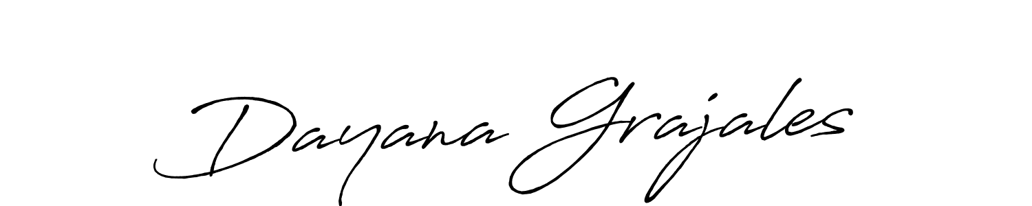 Make a short Dayana Grajales signature style. Manage your documents anywhere anytime using Antro_Vectra_Bolder. Create and add eSignatures, submit forms, share and send files easily. Dayana Grajales signature style 7 images and pictures png