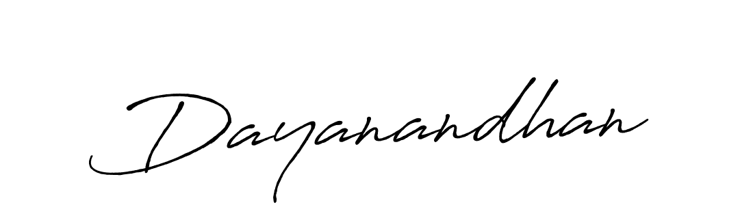 Also we have Dayanandhan name is the best signature style. Create professional handwritten signature collection using Antro_Vectra_Bolder autograph style. Dayanandhan signature style 7 images and pictures png