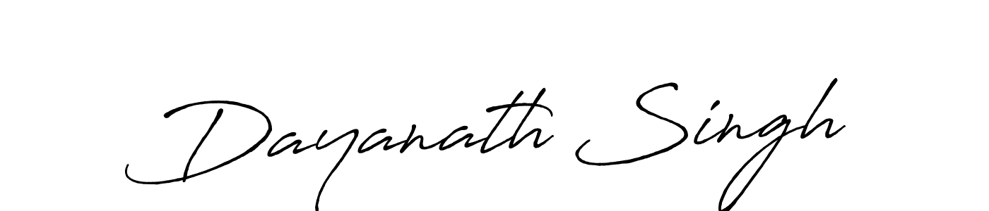 Make a beautiful signature design for name Dayanath Singh. With this signature (Antro_Vectra_Bolder) style, you can create a handwritten signature for free. Dayanath Singh signature style 7 images and pictures png