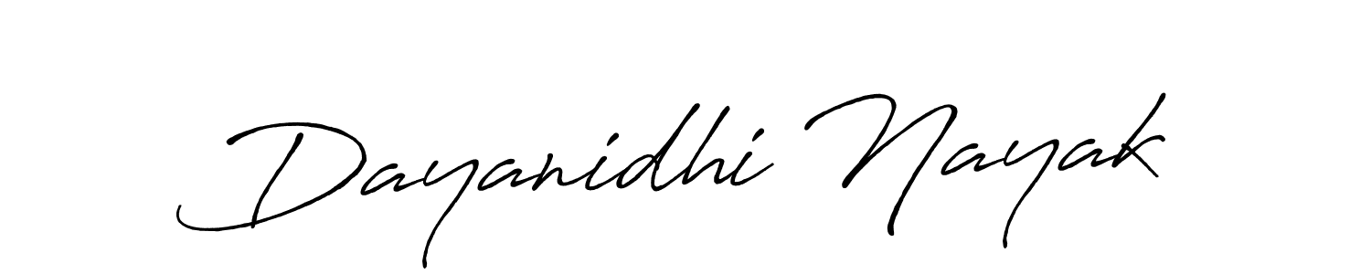 Use a signature maker to create a handwritten signature online. With this signature software, you can design (Antro_Vectra_Bolder) your own signature for name Dayanidhi Nayak. Dayanidhi Nayak signature style 7 images and pictures png
