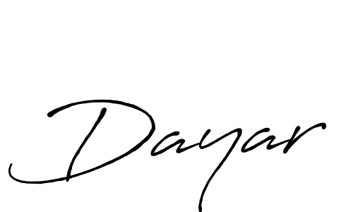 Dayar stylish signature style. Best Handwritten Sign (Antro_Vectra_Bolder) for my name. Handwritten Signature Collection Ideas for my name Dayar. Dayar signature style 7 images and pictures png