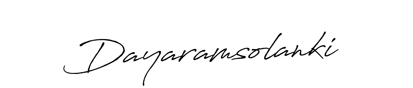 Also we have Dayaramsolanki name is the best signature style. Create professional handwritten signature collection using Antro_Vectra_Bolder autograph style. Dayaramsolanki signature style 7 images and pictures png