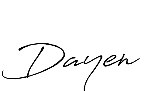 Dayen stylish signature style. Best Handwritten Sign (Antro_Vectra_Bolder) for my name. Handwritten Signature Collection Ideas for my name Dayen. Dayen signature style 7 images and pictures png