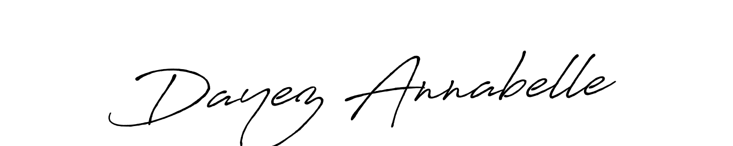 Use a signature maker to create a handwritten signature online. With this signature software, you can design (Antro_Vectra_Bolder) your own signature for name Dayez Annabelle. Dayez Annabelle signature style 7 images and pictures png