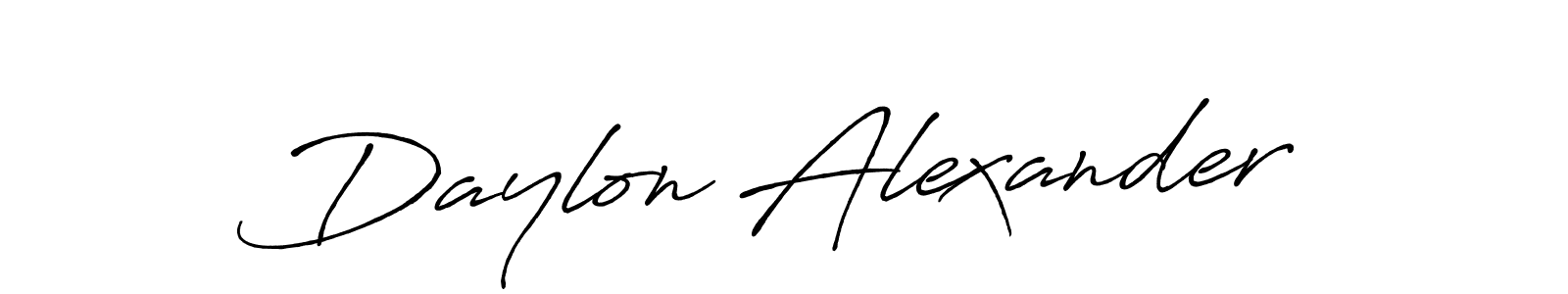 Use a signature maker to create a handwritten signature online. With this signature software, you can design (Antro_Vectra_Bolder) your own signature for name Daylon Alexander. Daylon Alexander signature style 7 images and pictures png