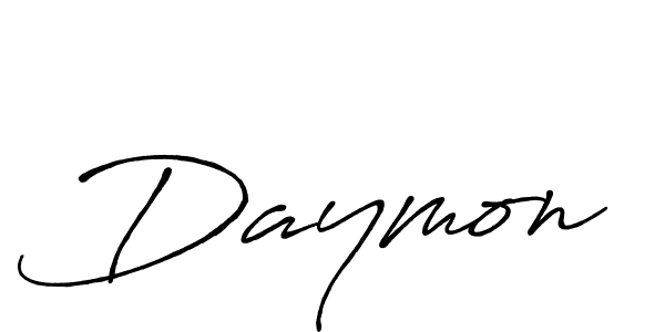 Daymon stylish signature style. Best Handwritten Sign (Antro_Vectra_Bolder) for my name. Handwritten Signature Collection Ideas for my name Daymon. Daymon signature style 7 images and pictures png