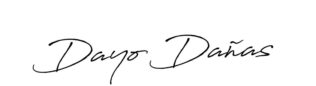 The best way (Antro_Vectra_Bolder) to make a short signature is to pick only two or three words in your name. The name Dayo Dañas include a total of six letters. For converting this name. Dayo Dañas signature style 7 images and pictures png