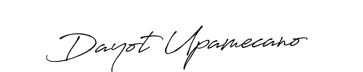 How to make Dayot Upamecano name signature. Use Antro_Vectra_Bolder style for creating short signs online. This is the latest handwritten sign. Dayot Upamecano signature style 7 images and pictures png