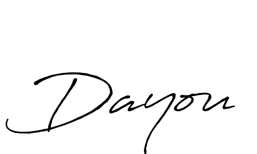 Make a beautiful signature design for name Dayou. With this signature (Antro_Vectra_Bolder) style, you can create a handwritten signature for free. Dayou signature style 7 images and pictures png